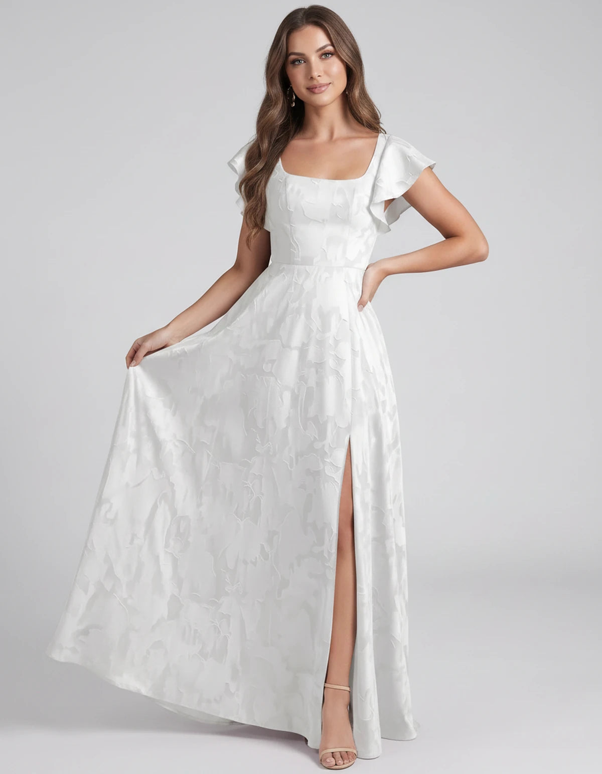 Cressida Maxi Dresses — White | SKU: RB-84aba5-white-2,RB-84aba5-white-4,RB-84aba5-white-6,RB-84aba5-white-8,RB-84aba5-white-10,RB-84aba5-white-12,RB-84aba5-white-14,RB-84aba5-white-16,RB-84aba5-white-16W,RB-84aba5-white-18W,RB-84aba5-white-20W,RB-84aba5-white-22W