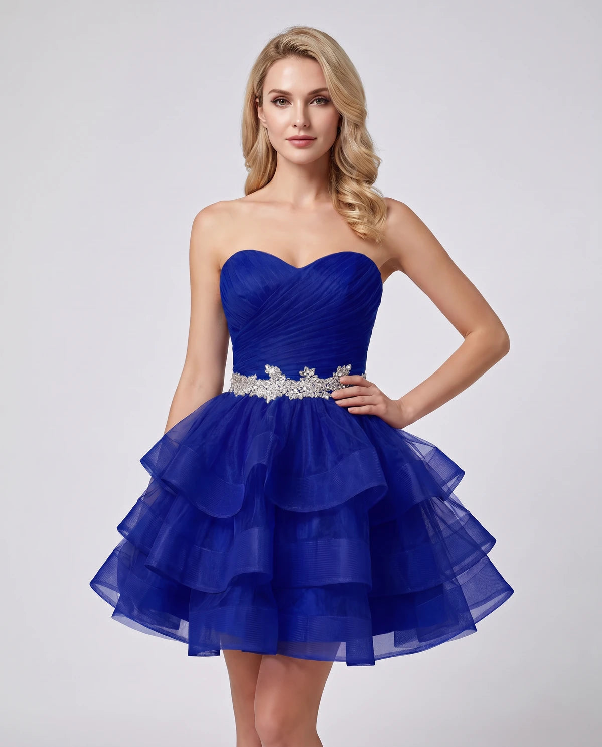 Cypressa Mini Dress — Blue