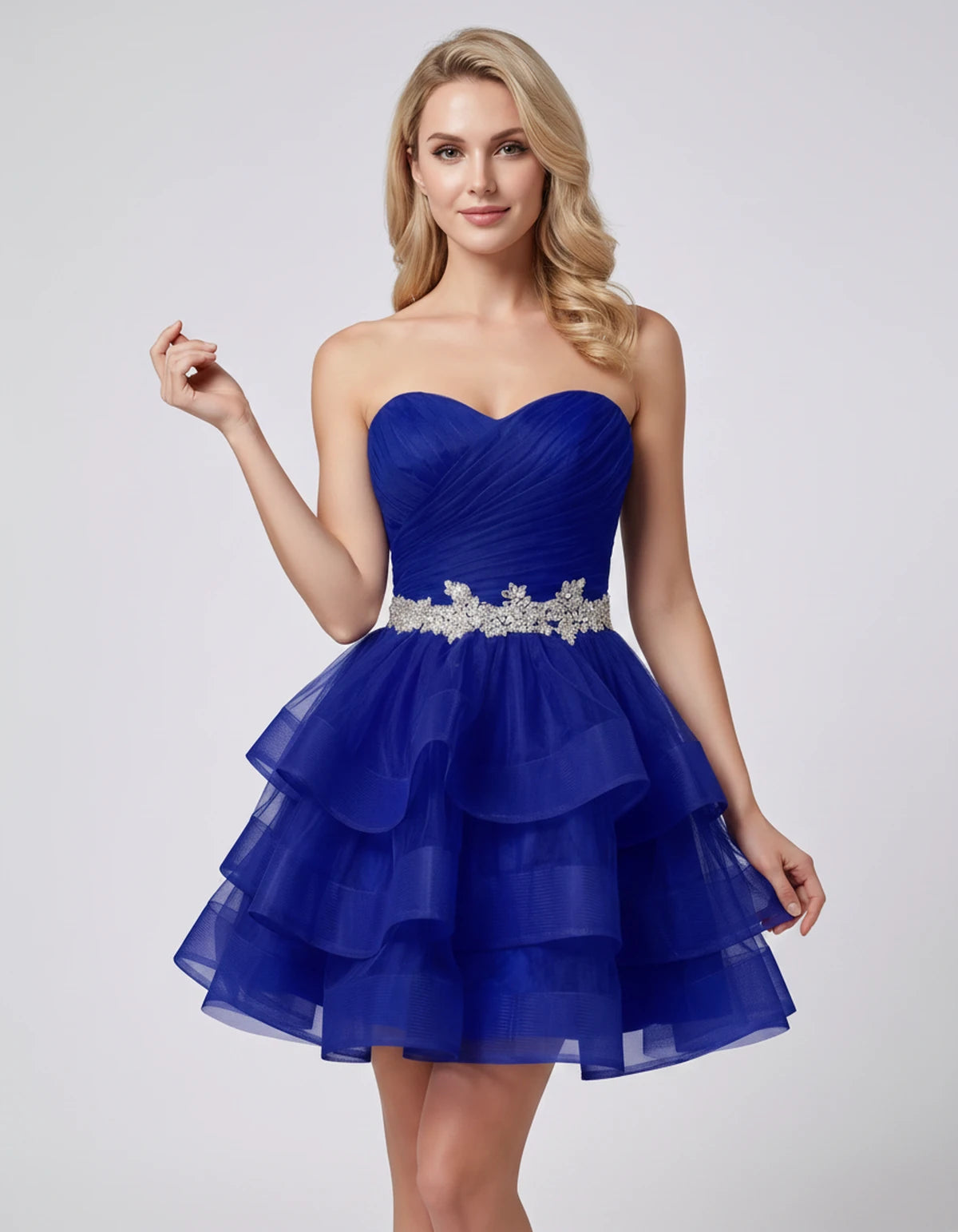 Cypressa Mini Dress — Blue | SKU: RB-2da162-blue-2,RB-2da162-blue-4,RB-2da162-blue-6,RB-2da162-blue-8,RB-2da162-blue-10,RB-2da162-blue-12,RB-2da162-blue-14,RB-2da162-blue-14W,RB-2da162-blue-16,RB-2da162-blue-16W,RB-2da162-blue-18W,RB-2da162-blue-20W