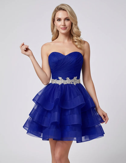 Cypressa Mini Dress — Blue | SKU: RB-2da162-blue-2,RB-2da162-blue-4,RB-2da162-blue-6,RB-2da162-blue-8,RB-2da162-blue-10,RB-2da162-blue-12,RB-2da162-blue-14,RB-2da162-blue-14W,RB-2da162-blue-16,RB-2da162-blue-16W,RB-2da162-blue-18W,RB-2da162-blue-20W