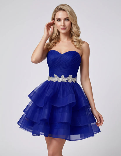 Cypressa Mini Dress — Blue | SKU: RB-2da162-blue-2,RB-2da162-blue-4,RB-2da162-blue-6,RB-2da162-blue-8,RB-2da162-blue-10,RB-2da162-blue-12,RB-2da162-blue-14,RB-2da162-blue-14W,RB-2da162-blue-16,RB-2da162-blue-16W,RB-2da162-blue-18W,RB-2da162-blue-20W
