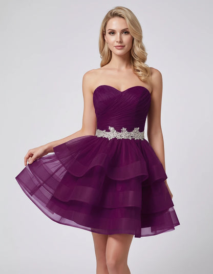 Cypressa Mini Dress — Grape | SKU: RB-2da162-grape-2,RB-2da162-grape-4,RB-2da162-grape-6,RB-2da162-grape-8,RB-2da162-grape-10,RB-2da162-grape-12,RB-2da162-grape-14,RB-2da162-grape-14W,RB-2da162-grape-16,RB-2da162-grape-16W,RB-2da162-grape-18W,RB-2da162-grape-20W