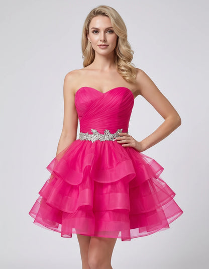 Cypressa Mini Dress — Hot Pink | SKU: RB-2da162-hotpink-2,RB-2da162-hotpink-4,RB-2da162-hotpink-6,RB-2da162-hotpink-8,RB-2da162-hotpink-10,RB-2da162-hotpink-12,RB-2da162-hotpink-14,RB-2da162-hotpink-14W,RB-2da162-hotpink-16,RB-2da162-hotpink-16W,RB-2da162-hotpink-18W,RB-2da162-hotpink-20W
