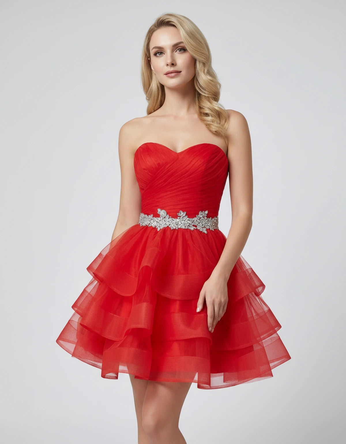 Cypressa Mini Dress — Red | SKU: RB-2da162-red-2,RB-2da162-red-4,RB-2da162-red-6,RB-2da162-red-8,RB-2da162-red-10,RB-2da162-red-12,RB-2da162-red-14,RB-2da162-red-14W,RB-2da162-red-16,RB-2da162-red-16W,RB-2da162-red-18W,RB-2da162-red-20W