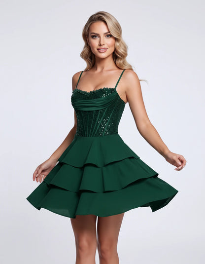 Dahlia Mini Dresses — Green | SKU: RB-23d1a8-green-2,RB-23d1a8-green-4,RB-23d1a8-green-6,RB-23d1a8-green-8,RB-23d1a8-green-10,RB-23d1a8-green-12,RB-23d1a8-green-14,RB-23d1a8-green-16,RB-23d1a8-green-16W,RB-23d1a8-green-18W,RB-23d1a8-green-20W,RB-23d1a8-green-22W