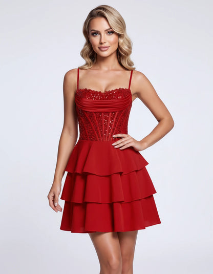 Dahlia Mini Dresses — Red | SKU: RB-23d1a8-red-2,RB-23d1a8-red-4,RB-23d1a8-red-6,RB-23d1a8-red-8,RB-23d1a8-red-10,RB-23d1a8-red-12,RB-23d1a8-red-14,RB-23d1a8-red-16,RB-23d1a8-red-16W,RB-23d1a8-red-18W,RB-23d1a8-red-20W,RB-23d1a8-red-22W