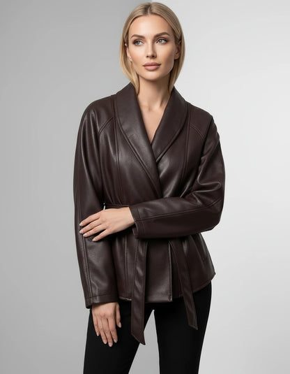 Daliane Jackets — Brown | SKU: RB-56fcce-brown-XS,RB-56fcce-brown-S,RB-56fcce-brown-M,RB-56fcce-brown-L