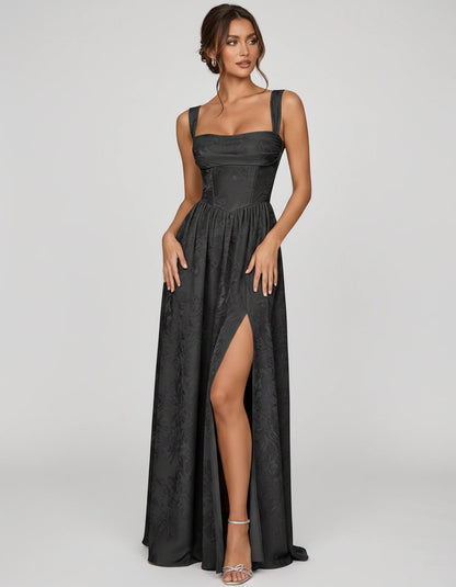 Damaris Maxi Dresses — Black | SKU: RB-80870f-black-2,RB-80870f-black-4,RB-80870f-black-6,RB-80870f-black-8,RB-80870f-black-10,RB-80870f-black-12,RB-80870f-black-14,RB-80870f-black-16,RB-80870f-black-16W,RB-80870f-black-18W,RB-80870f-black-20W,RB-80870f-black-22W