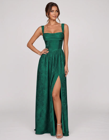 Damaris Maxi Dresses — Emerald | SKU: RB-80870f-emerald-2,RB-80870f-emerald-4,RB-80870f-emerald-6,RB-80870f-emerald-8,RB-80870f-emerald-10,RB-80870f-emerald-12,RB-80870f-emerald-14,RB-80870f-emerald-16,RB-80870f-emerald-16W,RB-80870f-emerald-18W,RB-80870f-emerald-20W,RB-80870f-emerald-22W