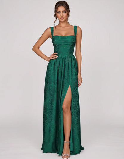 Damaris Maxi Dresses — Emerald | SKU: RB-80870f-emerald-2,RB-80870f-emerald-4,RB-80870f-emerald-6,RB-80870f-emerald-8,RB-80870f-emerald-10,RB-80870f-emerald-12,RB-80870f-emerald-14,RB-80870f-emerald-16,RB-80870f-emerald-16W,RB-80870f-emerald-18W,RB-80870f-emerald-20W,RB-80870f-emerald-22W