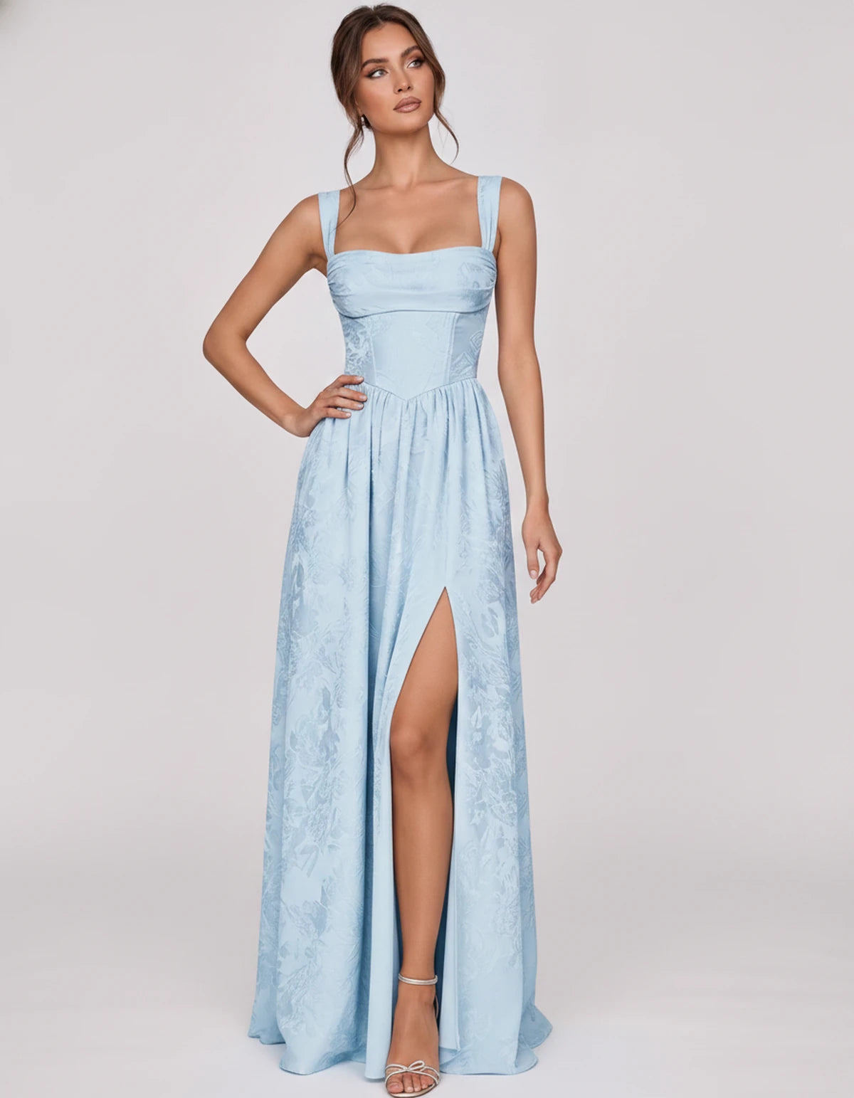 Damaris Maxi Dresses — Light Blue | SKU: RB-80870f-lightb7b-2,RB-80870f-lightb7b-4,RB-80870f-lightb7b-6,RB-80870f-lightb7b-8,RB-80870f-lightb7b-10,RB-80870f-lightb7b-12,RB-80870f-lightb7b-14,RB-80870f-lightb7b-16,RB-80870f-lightb7b-16W,RB-80870f-lightb7b-18W,RB-80870f-lightb7b-20W,RB-80870f-lightb7b-22W
