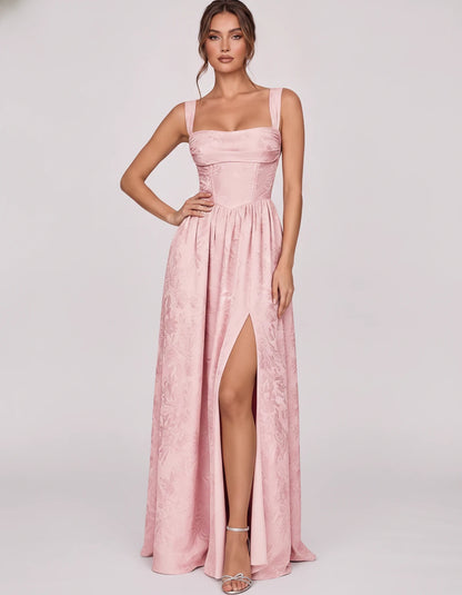 Damaris Maxi Dresses — Pink | SKU: RB-80870f-pink-2,RB-80870f-pink-4,RB-80870f-pink-6,RB-80870f-pink-8,RB-80870f-pink-10,RB-80870f-pink-12,RB-80870f-pink-14,RB-80870f-pink-16,RB-80870f-pink-16W,RB-80870f-pink-18W,RB-80870f-pink-20W,RB-80870f-pink-22W
