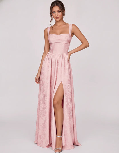 Damaris Maxi Dresses — Pink | SKU: RB-80870f-pink-2,RB-80870f-pink-4,RB-80870f-pink-6,RB-80870f-pink-8,RB-80870f-pink-10,RB-80870f-pink-12,RB-80870f-pink-14,RB-80870f-pink-16,RB-80870f-pink-16W,RB-80870f-pink-18W,RB-80870f-pink-20W,RB-80870f-pink-22W