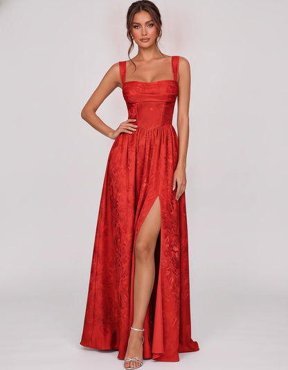 Damaris Maxi Dresses — Red | SKU: RB-80870f-red-2,RB-80870f-red-4,RB-80870f-red-6,RB-80870f-red-8,RB-80870f-red-10,RB-80870f-red-12,RB-80870f-red-14,RB-80870f-red-16,RB-80870f-red-16W,RB-80870f-red-18W,RB-80870f-red-20W,RB-80870f-red-22W