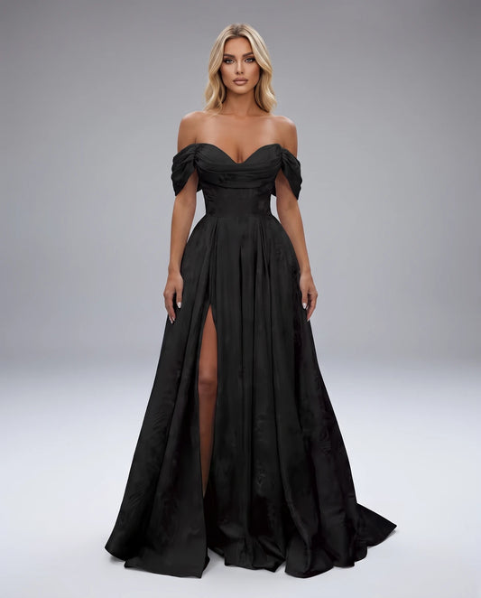 Delphine Maxi Dresses — Black