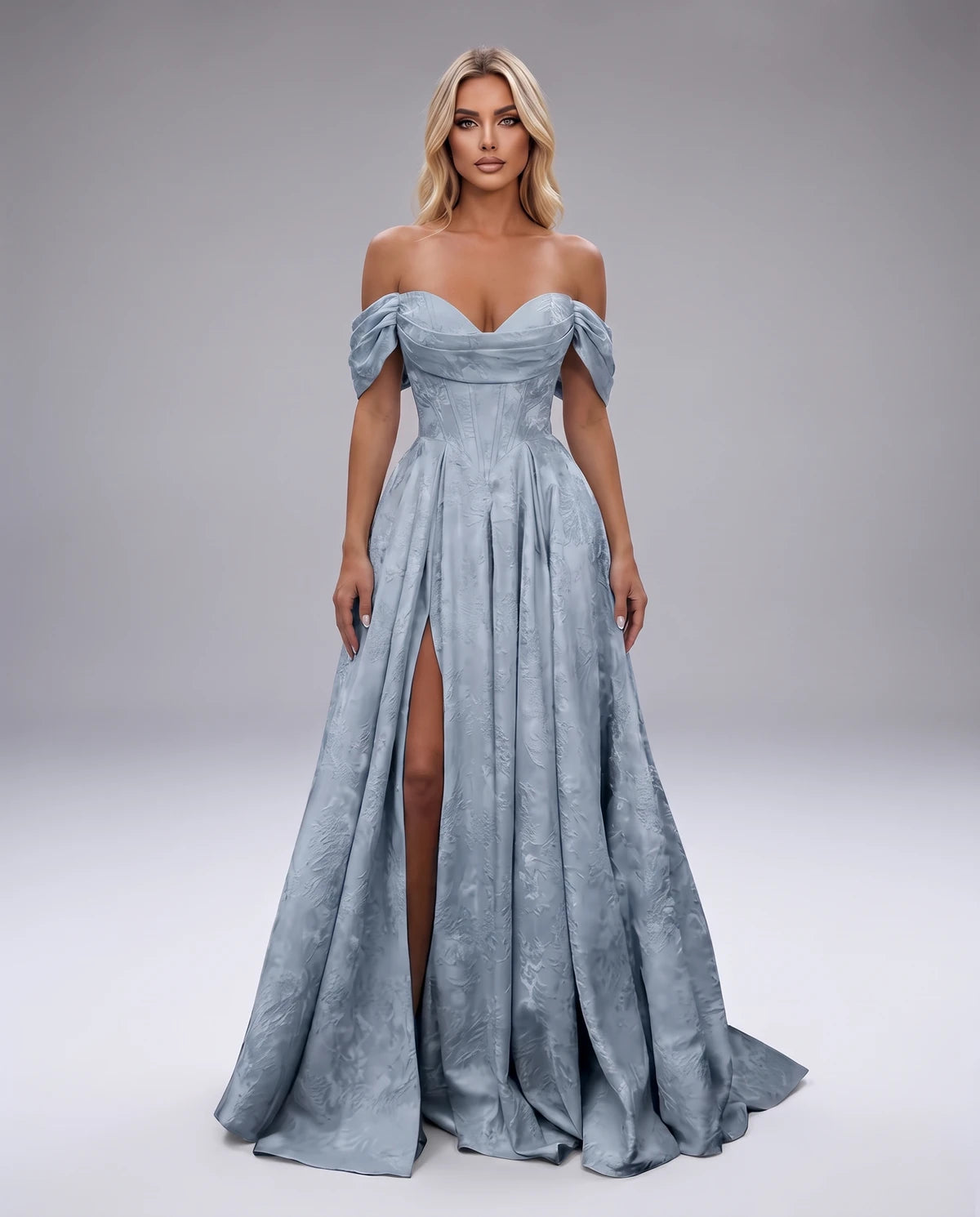 Delphine Maxi Dresses — Dusty Blue