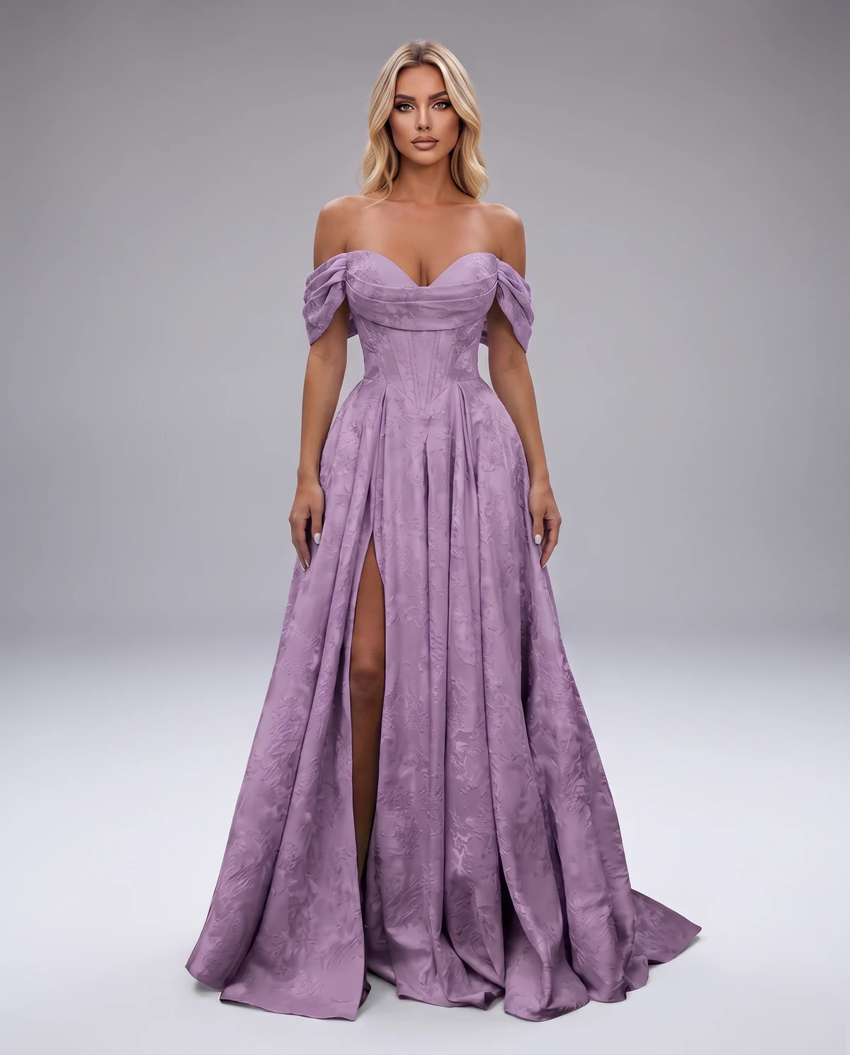 Delphine Maxi Dresses — Dusty Purple