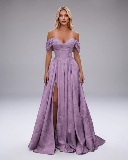 Delphine Maxi Dresses — Dusty Purple