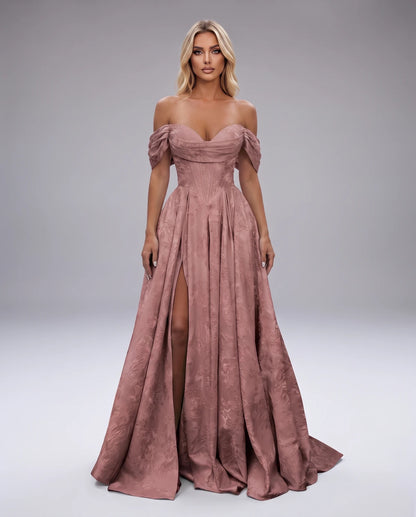 Delphine Maxi Dresses — Dusty Rose