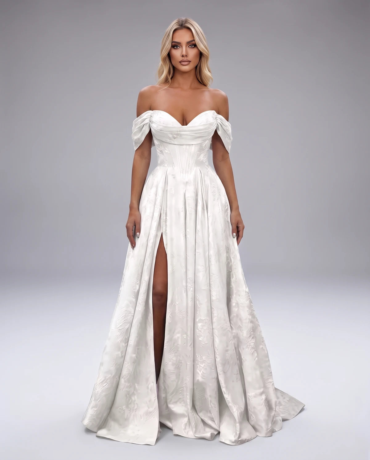 Delphine Maxi Dresses — White