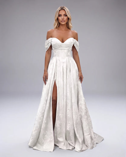 Delphine Maxi Dresses — White