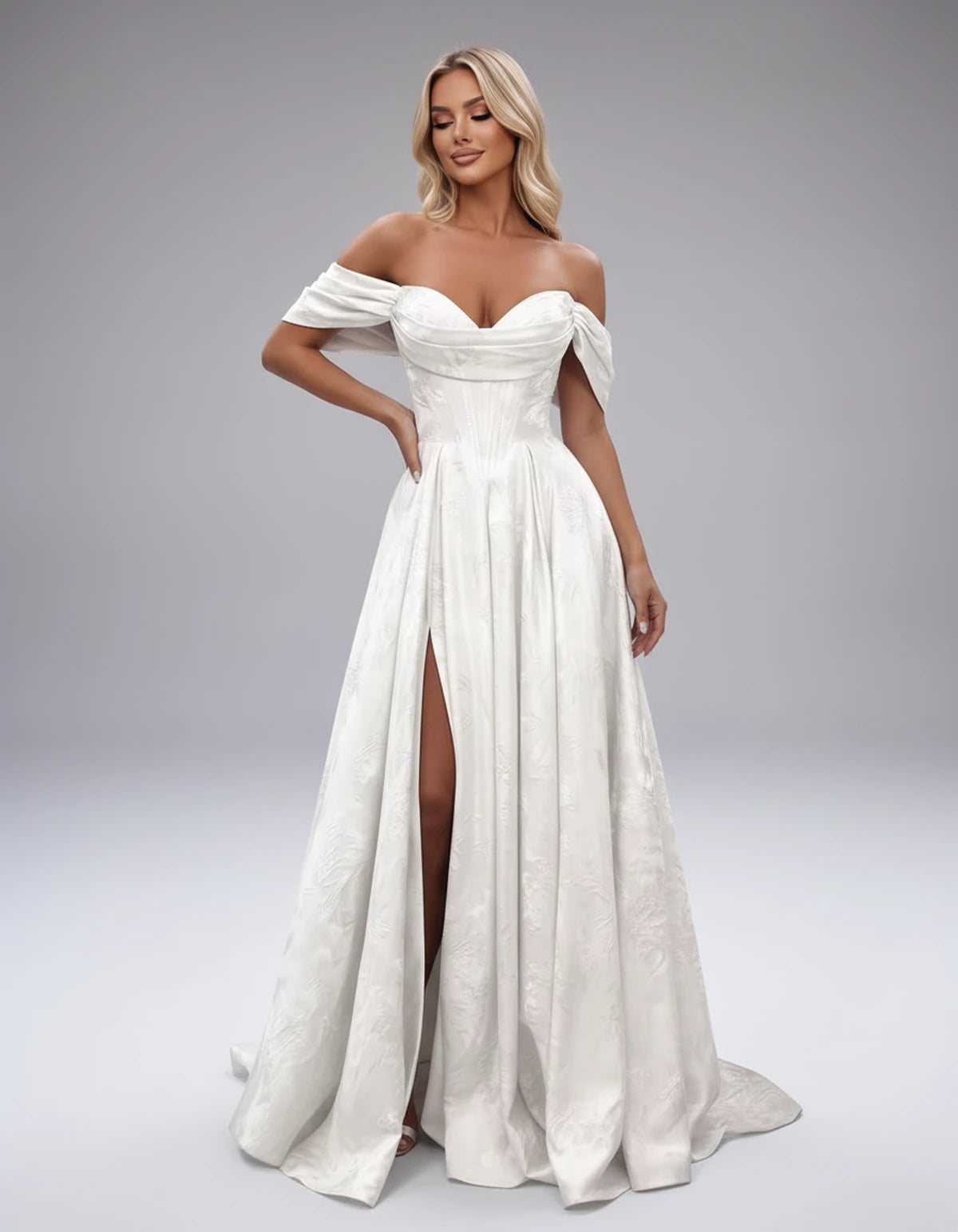 Delphine Maxi Dresses — White | SKU: RB-3cd2db-white-2,RB-3cd2db-white-4,RB-3cd2db-white-6,RB-3cd2db-white-8,RB-3cd2db-white-10,RB-3cd2db-white-12,RB-3cd2db-white-14,RB-3cd2db-white-16,RB-3cd2db-white-16 Plus,RB-3cd2db-white-20 Plus,RB-3cd2db-white-24 Plus,RB-3cd2db-white-22W