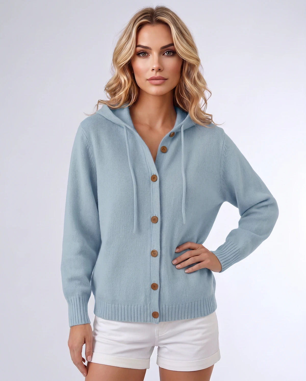 Destinelle Cardigans — Light Blue | SKU: RB-f5bf67-lightb7b-XS,RB-f5bf67-lightb7b-S,RB-f5bf67-lightb7b-M,RB-f5bf67-lightb7b-L,RB-f5bf67-lightb7b-XL,RB-f5bf67-lightb7b-2XL