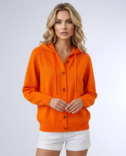 Destinelle Cardigans — Orange | SKU: RB-f5bf67-orange-XS,RB-f5bf67-orange-S,RB-f5bf67-orange-M,RB-f5bf67-orange-L,RB-f5bf67-orange-XL,RB-f5bf67-orange-2XL