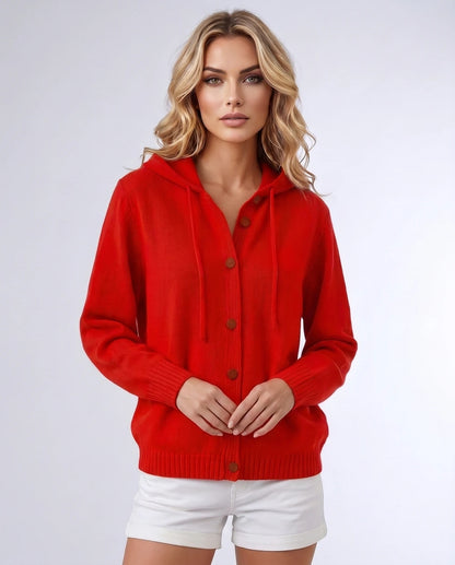 Destinelle Cardigans — Red | SKU: RB-f5bf67-red-XS,RB-f5bf67-red-S,RB-f5bf67-red-M,RB-f5bf67-red-L,RB-f5bf67-red-XL,RB-f5bf67-red-2XL
