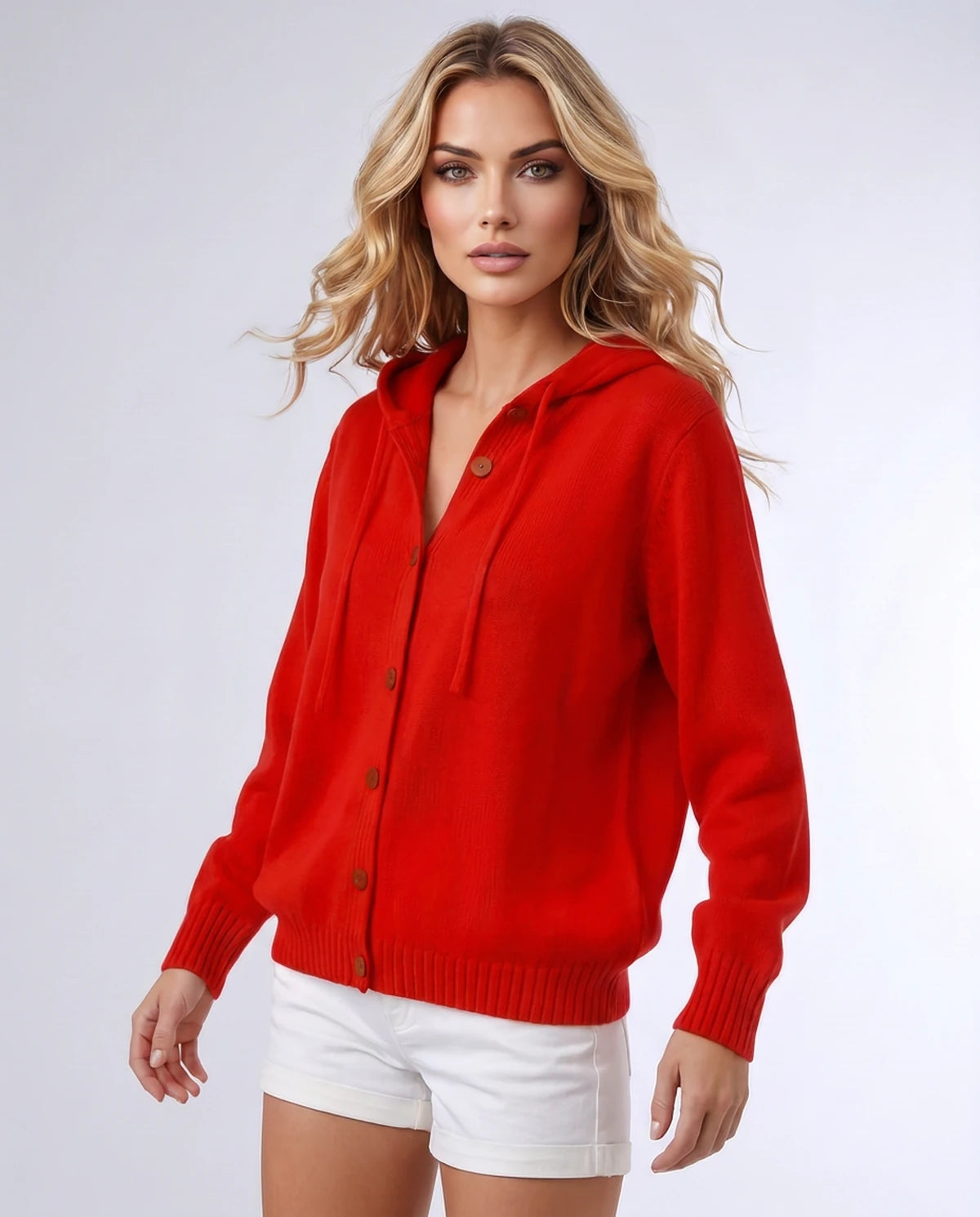 Destinelle Cardigans — Red | SKU: RB-f5bf67-red-XS,RB-f5bf67-red-S,RB-f5bf67-red-M,RB-f5bf67-red-L,RB-f5bf67-red-XL,RB-f5bf67-red-2XL