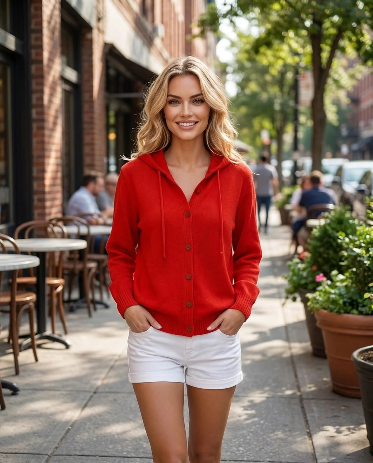 Destinelle Cardigans — Red | SKU: RB-f5bf67-red-XS,RB-f5bf67-red-S,RB-f5bf67-red-M,RB-f5bf67-red-L,RB-f5bf67-red-XL,RB-f5bf67-red-2XL