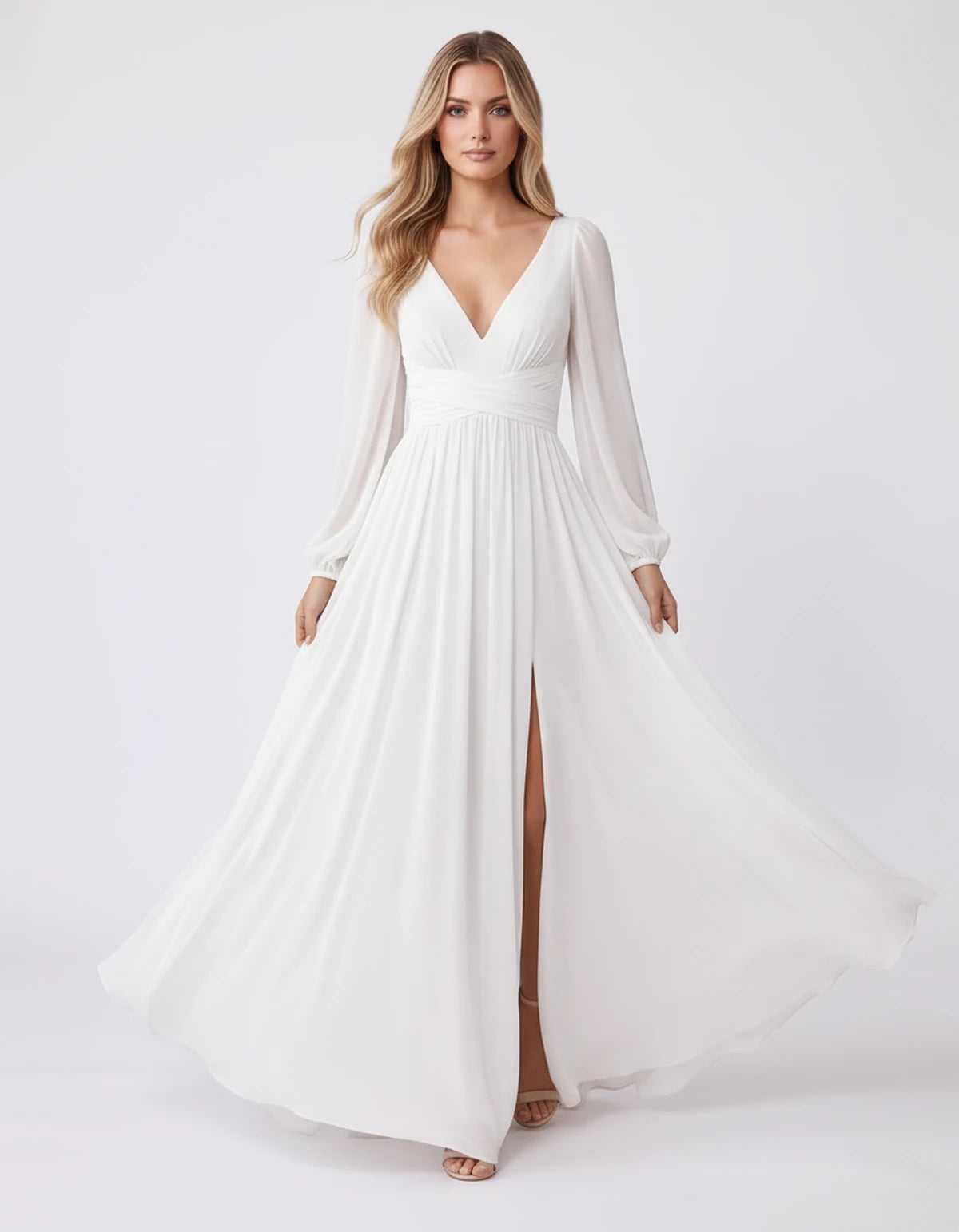 Diantha Maxi Dresses — White | SKU: RB-81cf49-white-2,RB-81cf49-white-4,RB-81cf49-white-6,RB-81cf49-white-8,RB-81cf49-white-10,RB-81cf49-white-12,RB-81cf49-white-14,RB-81cf49-white-16,RB-81cf49-white-16W,RB-81cf49-white-18W,RB-81cf49-white-20W,RB-81cf49-white-22W