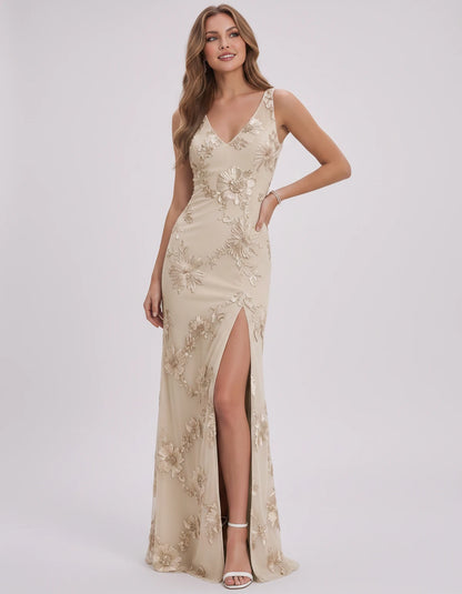 Doriane Maxi Dresses — Champagne | SKU: RB-727b5c-champa2e-2,RB-727b5c-champa2e-4,RB-727b5c-champa2e-6,RB-727b5c-champa2e-8,RB-727b5c-champa2e-10,RB-727b5c-champa2e-12,RB-727b5c-champa2e-14,RB-727b5c-champa2e-16,RB-727b5c-champa2e-16W,RB-727b5c-champa2e-18W,RB-727b5c-champa2e-20W,RB-727b5c-champa2e-22W