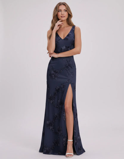 Doriane Maxi Dresses — Navy | SKU: RB-727b5c-navy-2,RB-727b5c-navy-4,RB-727b5c-navy-6,RB-727b5c-navy-8,RB-727b5c-navy-10,RB-727b5c-navy-12,RB-727b5c-navy-14,RB-727b5c-navy-16,RB-727b5c-navy-16W,RB-727b5c-navy-18W,RB-727b5c-navy-20W,RB-727b5c-navy-22W