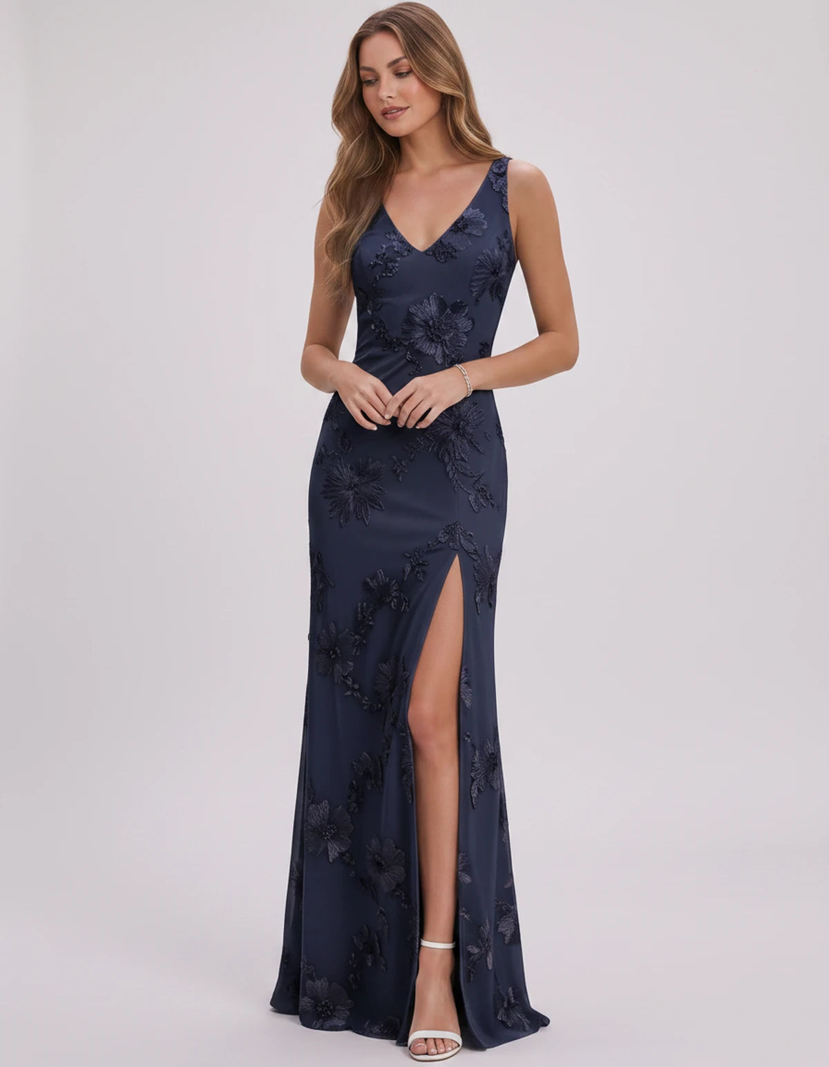 Doriane Maxi Dresses — Navy | SKU: RB-727b5c-navy-2,RB-727b5c-navy-4,RB-727b5c-navy-6,RB-727b5c-navy-8,RB-727b5c-navy-10,RB-727b5c-navy-12,RB-727b5c-navy-14,RB-727b5c-navy-16,RB-727b5c-navy-16W,RB-727b5c-navy-18W,RB-727b5c-navy-20W,RB-727b5c-navy-22W
