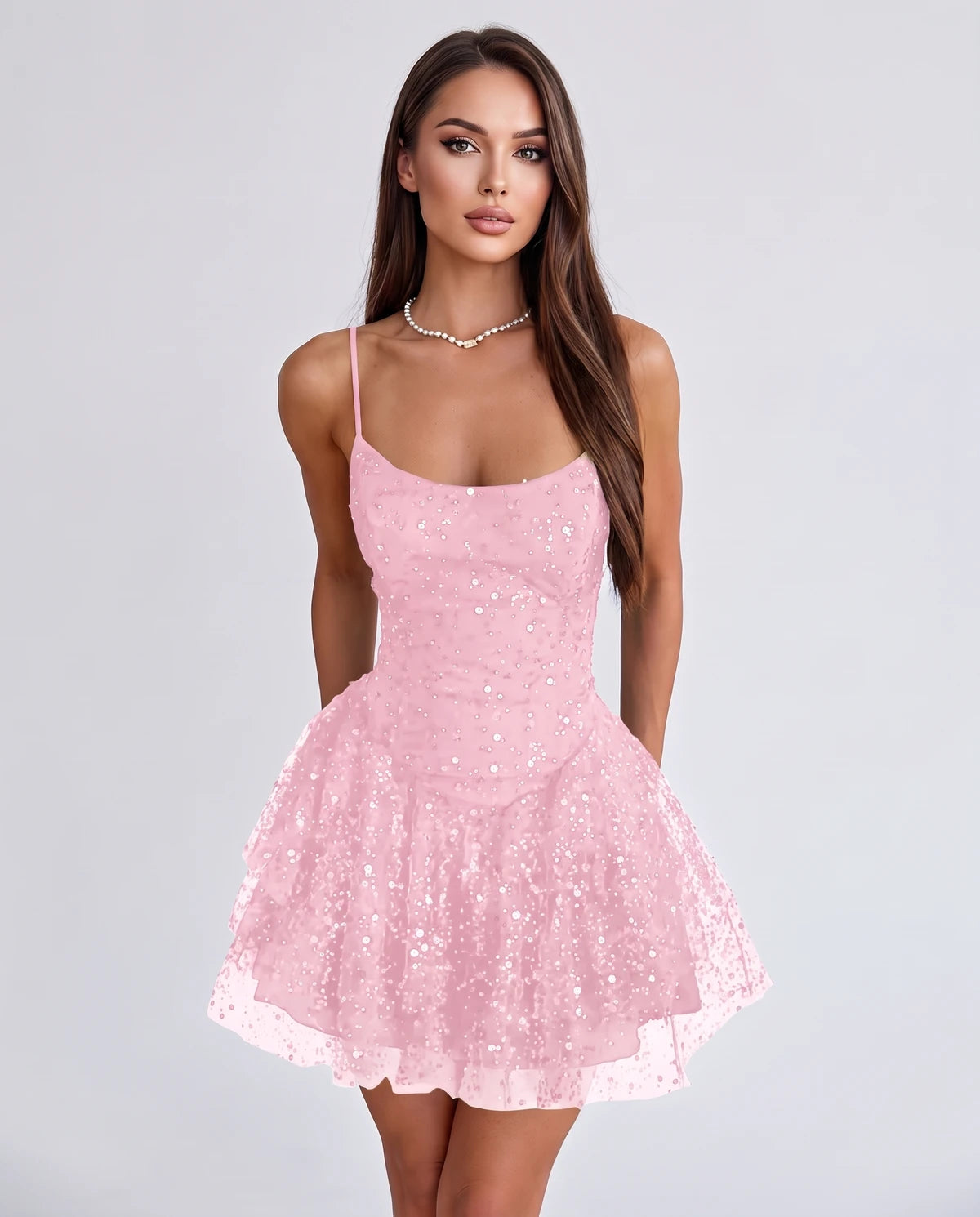 Duchessa Mini Dresses — Pink