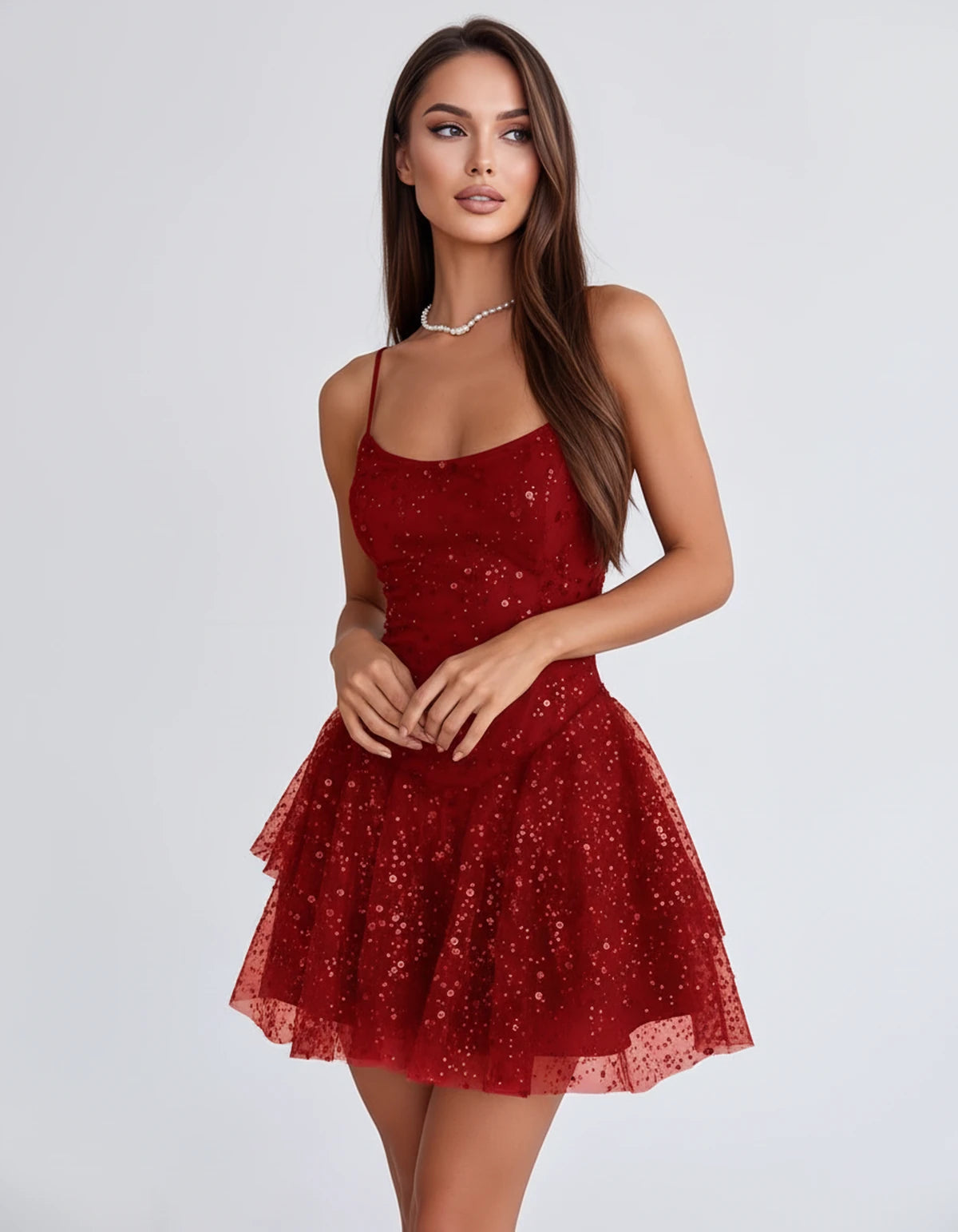 Duchessa Mini Dresses — Red | SKU: RB-0e4d00-red-2,RB-0e4d00-red-4,RB-0e4d00-red-6,RB-0e4d00-red-8,RB-0e4d00-red-10,RB-0e4d00-red-12,RB-0e4d00-red-14,RB-0e4d00-red-16,RB-0e4d00-red-16W,RB-0e4d00-red-18,RB-0e4d00-red-18W,RB-0e4d00-red-20W
