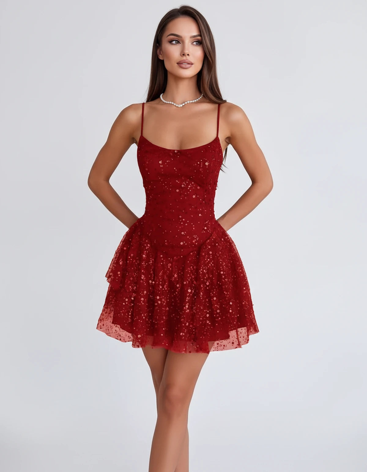 Duchessa Mini Dresses — Red | SKU: RB-0e4d00-red-2,RB-0e4d00-red-4,RB-0e4d00-red-6,RB-0e4d00-red-8,RB-0e4d00-red-10,RB-0e4d00-red-12,RB-0e4d00-red-14,RB-0e4d00-red-16,RB-0e4d00-red-16W,RB-0e4d00-red-18,RB-0e4d00-red-18W,RB-0e4d00-red-20W