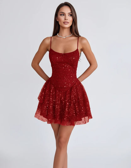 Duchessa Mini Dresses — Red | SKU: RB-0e4d00-red-2,RB-0e4d00-red-4,RB-0e4d00-red-6,RB-0e4d00-red-8,RB-0e4d00-red-10,RB-0e4d00-red-12,RB-0e4d00-red-14,RB-0e4d00-red-16,RB-0e4d00-red-16W,RB-0e4d00-red-18,RB-0e4d00-red-18W,RB-0e4d00-red-20W