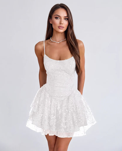Duchessa Mini Dresses — White