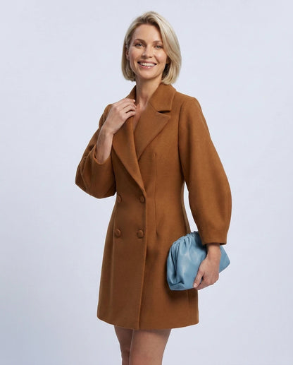 Dulcinea Jackets — Brown | SKU: RB-063722-brown-XS,RB-063722-brown-S,RB-063722-brown-M,RB-063722-brown-L,RB-063722-brown-XL,RB-063722-brown-2XL