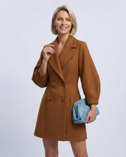 Dulcinea Jackets — Brown | SKU: RB-063722-brown-XS,RB-063722-brown-S,RB-063722-brown-M,RB-063722-brown-L,RB-063722-brown-XL,RB-063722-brown-2XL