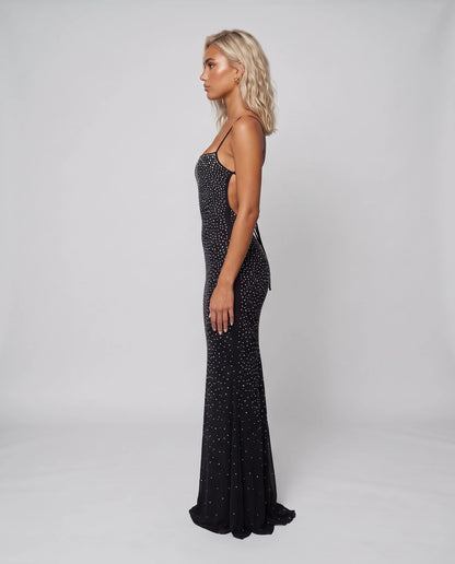 Elanore Maxi Dresses — Black | SKU: RB-4f6fd5-black-2,RB-4f6fd5-black-4,RB-4f6fd5-black-6,RB-4f6fd5-black-8,RB-4f6fd5-black-10,RB-4f6fd5-black-12,RB-4f6fd5-black-14,RB-4f6fd5-black-14W,RB-4f6fd5-black-16