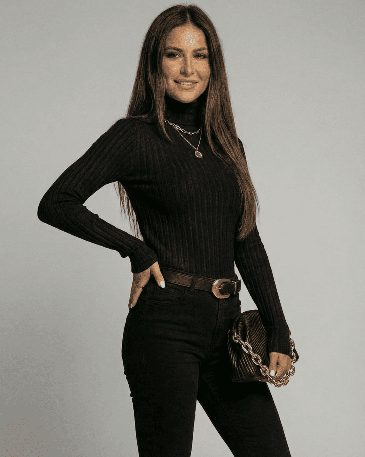 Black Sweater, front view | Ramblion | SKU: VS-93174-black-L-9677,VS-93174-black-M-6108,VS-93174-black-S-3590,VS-93174-black-XL-1087,VS-93174-black-XS-8883