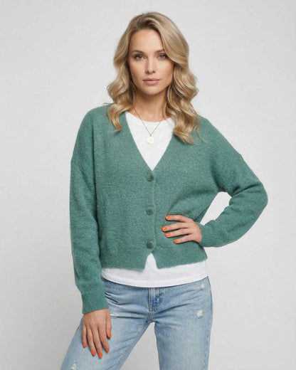 Green Cardigan, front view | Ramblion | SKU: LC-745839201-green-L-5932,LC-745839201-green-M-8401,LC-745839201-green-S-9618,LC-745839201-green-XL-7225,LC-745839201-green-XS-1921