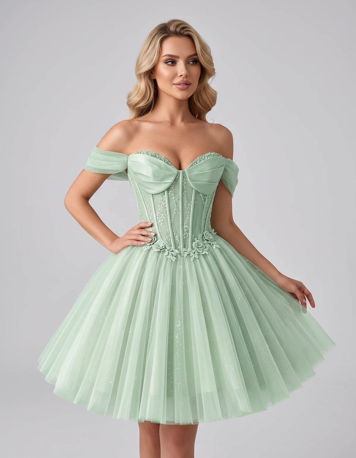 Eleonore Mini Dress — Sage | SKU: RB-034a01-sage-2,RB-034a01-sage-4,RB-034a01-sage-6,RB-034a01-sage-8,RB-034a01-sage-10,RB-034a01-sage-12,RB-034a01-sage-14,RB-034a01-sage-14W,RB-034a01-sage-16,RB-034a01-sage-16W,RB-034a01-sage-18W,RB-034a01-sage-20W