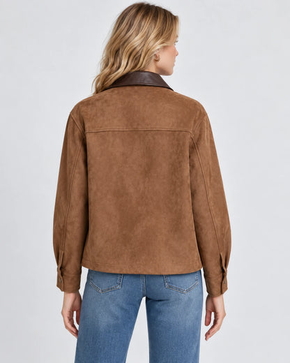 Elettra Jackets — Brown | SKU: RB-bc9a55-brown-XS,RB-bc9a55-brown-S,RB-bc9a55-brown-M,RB-bc9a55-brown-L,RB-bc9a55-brown-XL