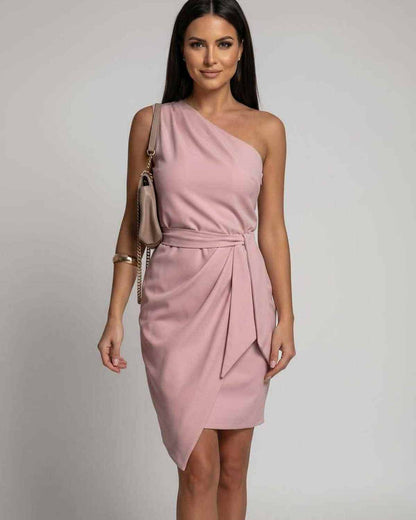 Ramblion Eli midi dress — slash neckline · styled view 10 · styled for cocktail season