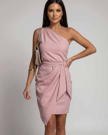 Ramblion Eli midi dress — slash neckline · styled view 13 · styled for cocktail season