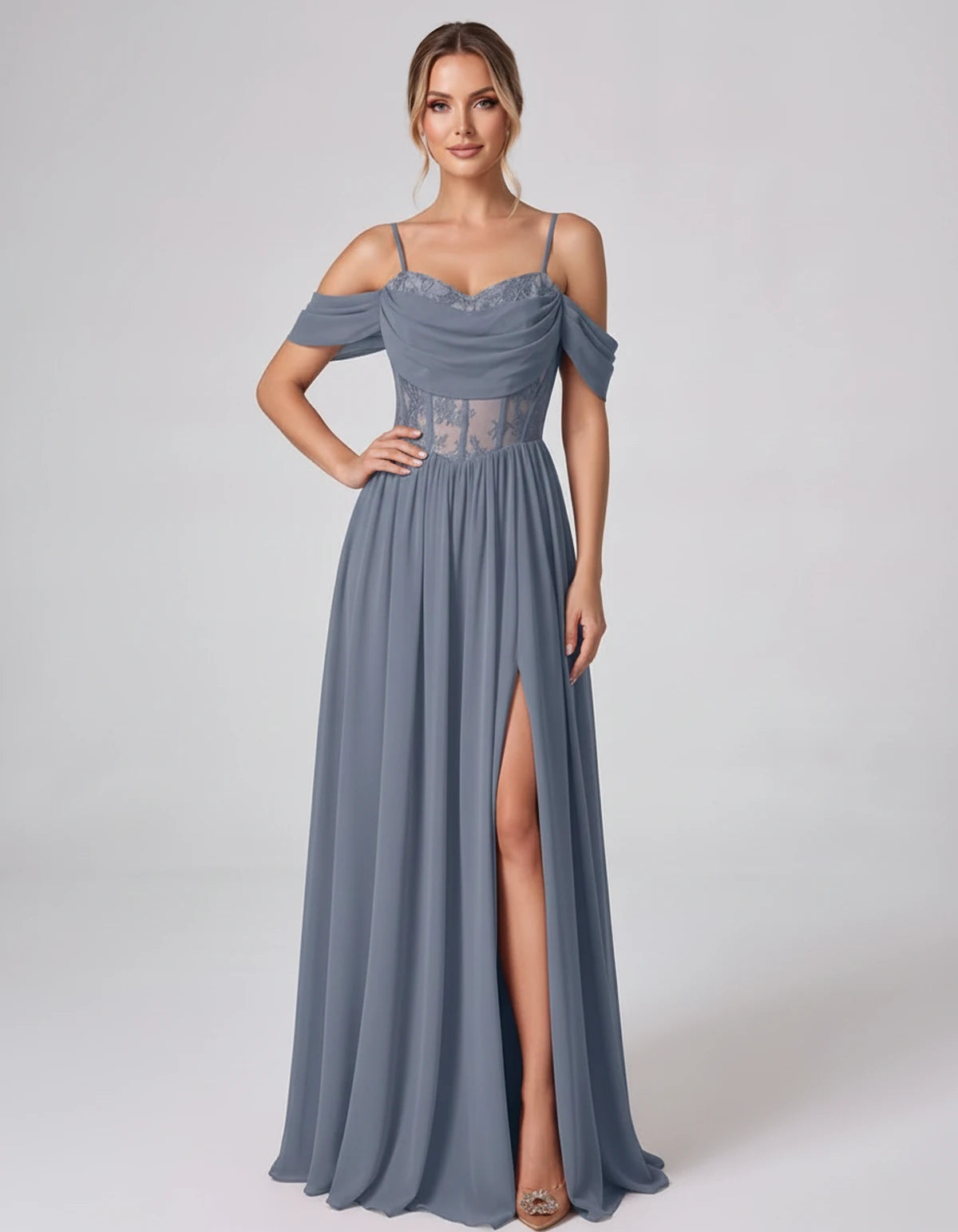 Elisenda Maxi Dresses — Dusty Blue | SKU: RB-51a36e-dustyb76-2,RB-51a36e-dustyb76-4,RB-51a36e-dustyb76-6,RB-51a36e-dustyb76-8,RB-51a36e-dustyb76-10,RB-51a36e-dustyb76-12,RB-51a36e-dustyb76-14,RB-51a36e-dustyb76-16,RB-51a36e-dustyb76-16W,RB-51a36e-dustyb76-18W,RB-51a36e-dustyb76-20W,RB-51a36e-dustyb76-22W